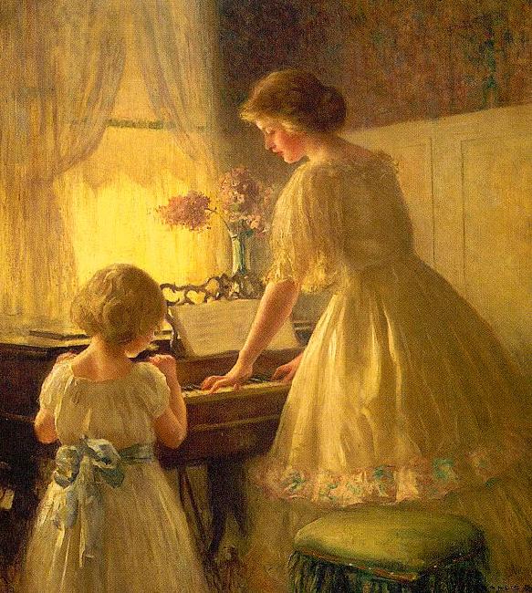 Francis Day The Piano Lesson France oil painting art